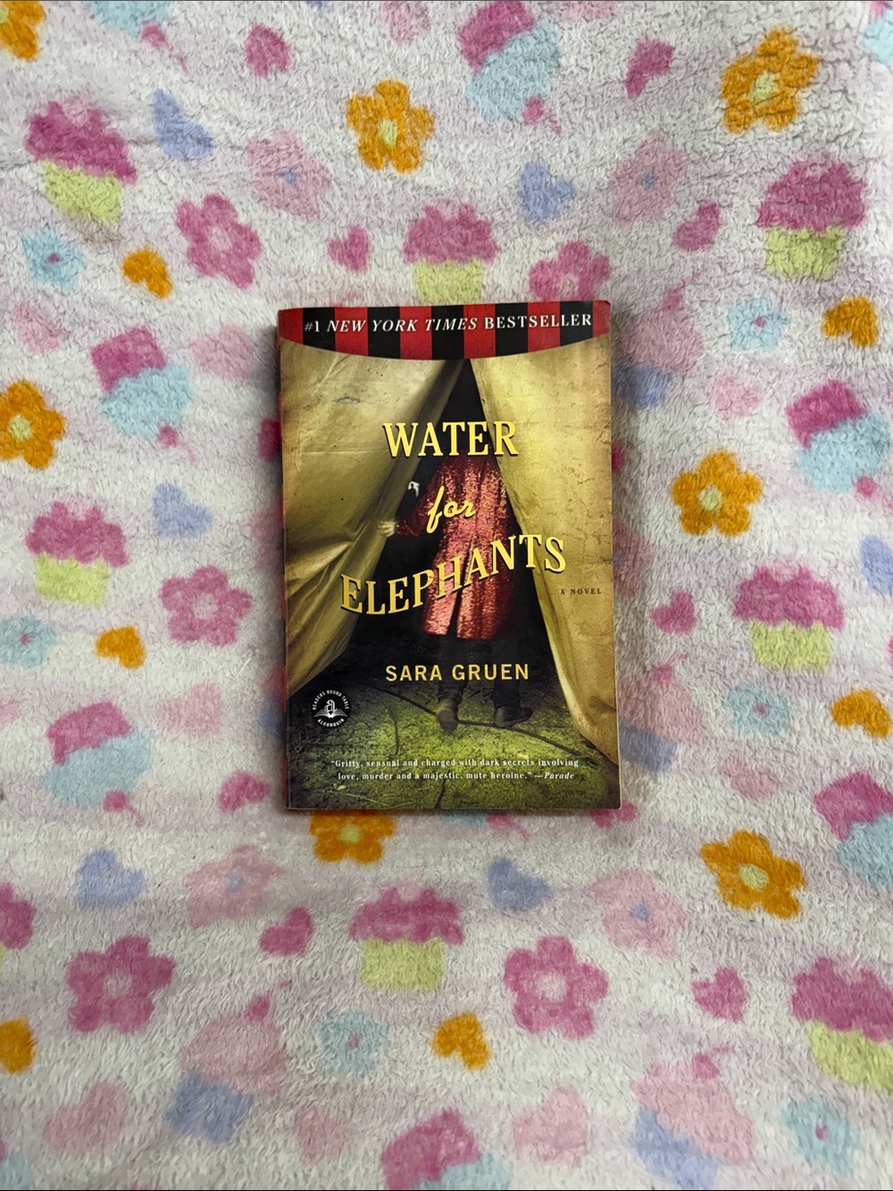 Water for Elephants by Sara Gruen - Yellow & Red Cover